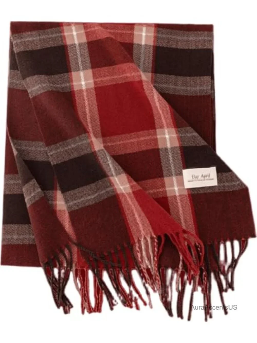 Classic Scottish Tartan Plaid Scarf Wrap with Fringes for Women Men